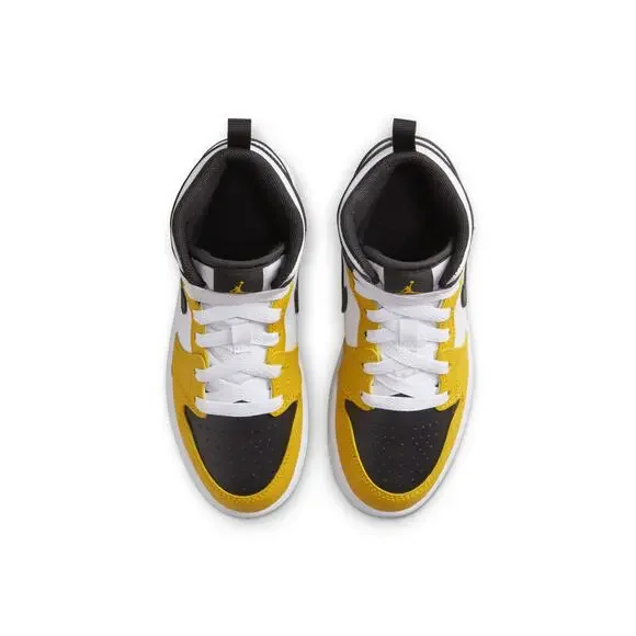 DQ8424-701] Preschool Air Jordan RETRO MID 'YELLOW OCHRE (PS)'